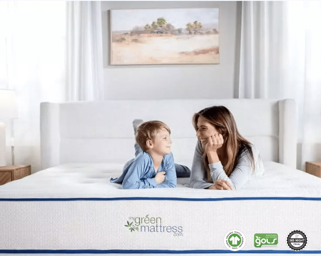 My Green Mattress Kiwi Organic Mattress, GOTS & GOLS Certified organic mattress for adult. My Green Mattress review and promo code